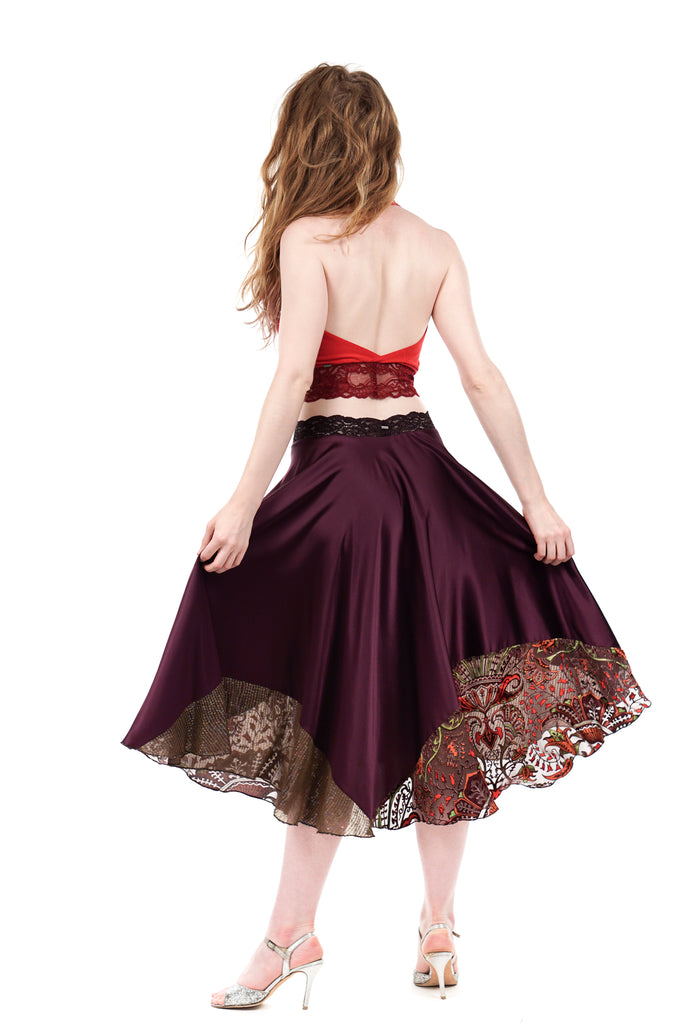 royalty circle skirt - Poema Tango Clothes: handmade luxury clothing for Argentine tango