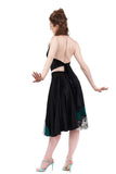 scarab striations circle skirt - Poema Tango Clothes: handmade luxury clothing for Argentine tango