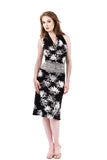sea holly & snowflake lace ruched skirt - Poema Tango Clothes: handmade luxury clothing for Argentine tango