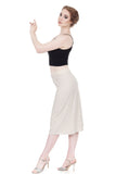 seashell rib knit pencil skirt - Poema Tango Clothes: handmade luxury clothing for Argentine tango