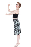 sky gardenia pencil skirt - Poema Tango Clothes: handmade luxury clothing for Argentine tango