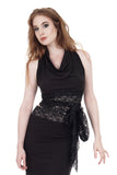 soft black & glitter lace wrap top - Poema Tango Clothes: handmade luxury clothing for Argentine tango