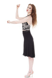 soft black & sequins draped skirt - Poema Tango Clothes: handmade luxury clothing for Argentine tango