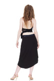 soft black draped & ruched skirt - Poema Tango Clothes: handmade luxury clothing for Argentine tango