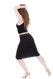 soft black pencil skirt - Poema Tango Clothes: handmade luxury clothing for Argentine tango
