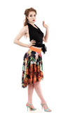 spring painting circle skirt - Poema Tango Clothes: handmade luxury clothing for Argentine tango