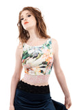 spring painting dance tank - Poema Tango Clothes: handmade luxury clothing for Argentine tango