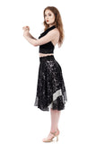 storm leopard circle skirt - Poema Tango Clothes: handmade luxury clothing for Argentine tango