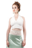 swan sport jersey halter top - Poema Tango Clothes: handmade luxury clothing for Argentine tango
