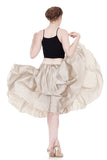 the ballet skirt in prosecco silk - Poema Tango Clothes: handmade luxury clothing for Argentine tango