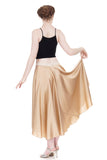 the ballet skirt in rose gold silk - Poema Tango Clothes: handmade luxury clothing for Argentine tango