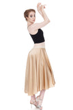 the ballet skirt in rose gold silk - Poema Tango Clothes: handmade luxury clothing for Argentine tango