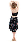 the signature skirt in black porcelain - Poema Tango Clothes: handmade luxury clothing for Argentine tango