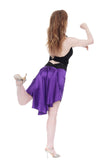 the signature skirt in brilliant amethyst - Poema Tango Clothes: handmade luxury clothing for Argentine tango