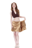 the signature skirt in champagne and blush lace - Poema Tango Clothes: handmade luxury clothing for Argentine tango