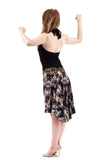 the signature skirt in chandelier & sunflower - Poema Tango Clothes: handmade luxury clothing for Argentine tango