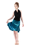the signature skirt in ciel silk