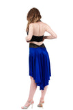 the signature skirt in cobalt blue silk - Poema Tango Clothes: handmade luxury clothing for Argentine tango