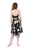 the signature skirt in cream tulip silk & moss lace - Poema Tango Clothes: handmade luxury clothing for Argentine tango