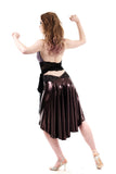 the signature skirt in glitzy plum - Poema Tango Clothes: handmade luxury clothing for Argentine tango