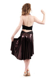 the signature skirt in glitzy plum - Poema Tango Clothes: handmade luxury clothing for Argentine tango