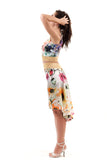 the signature skirt in goldenrod - Poema Tango Clothes: handmade luxury clothing for Argentine tango