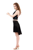 the signature skirt in inky silk - Poema Tango Clothes: handmade luxury clothing for Argentine tango
