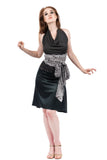 the signature skirt in juniper silk