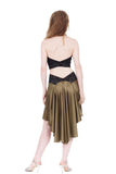 the signature skirt in martini olive - Poema Tango Clothes: handmade luxury clothing for Argentine tango