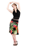 the signature skirt in maui garden - Poema Tango Clothes: handmade luxury clothing for Argentine tango