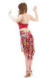 the signature skirt in painted iris - Poema Tango Clothes: handmade luxury clothing for Argentine tango