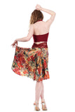 the signature skirt in painter's palette - Poema Tango Clothes: handmade luxury clothing for Argentine tango