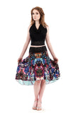 the signature skirt in rainbow gem - Poema Tango Clothes: handmade luxury clothing for Argentine tango