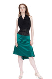 the signature skirt in scarab silk - Poema Tango Clothes: handmade luxury clothing for Argentine tango