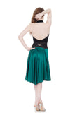 the signature skirt in scarab silk - Poema Tango Clothes: handmade luxury clothing for Argentine tango