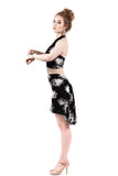 the signature skirt in sea holly - Poema Tango Clothes: handmade luxury clothing for Argentine tango