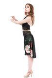 the signature skirt in shadow peony - Poema Tango Clothes: handmade luxury clothing for Argentine tango