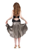 the signature skirt in titania sequins - Poema Tango Clothes: handmade luxury clothing for Argentine tango
