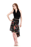 the signature skirt in tossed blooms - Poema Tango Clothes: handmade luxury clothing for Argentine tango