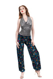 turquoise balloon sky tango trousers - Poema Tango Clothes: handmade luxury clothing for Argentine tango