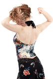 twilight butterfly halter - Poema Tango Clothes: handmade luxury clothing for Argentine tango