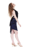 venice nights draped & ruched skirt - Poema Tango Clothes: handmade luxury clothing for Argentine tango