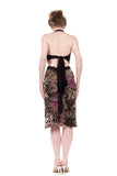 violet pelt ruched skirt - Poema Tango Clothes: handmade luxury clothing for Argentine tango