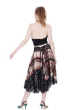 watercolor windowpane circle skirt - Poema Tango Clothes: handmade luxury clothing for Argentine tango